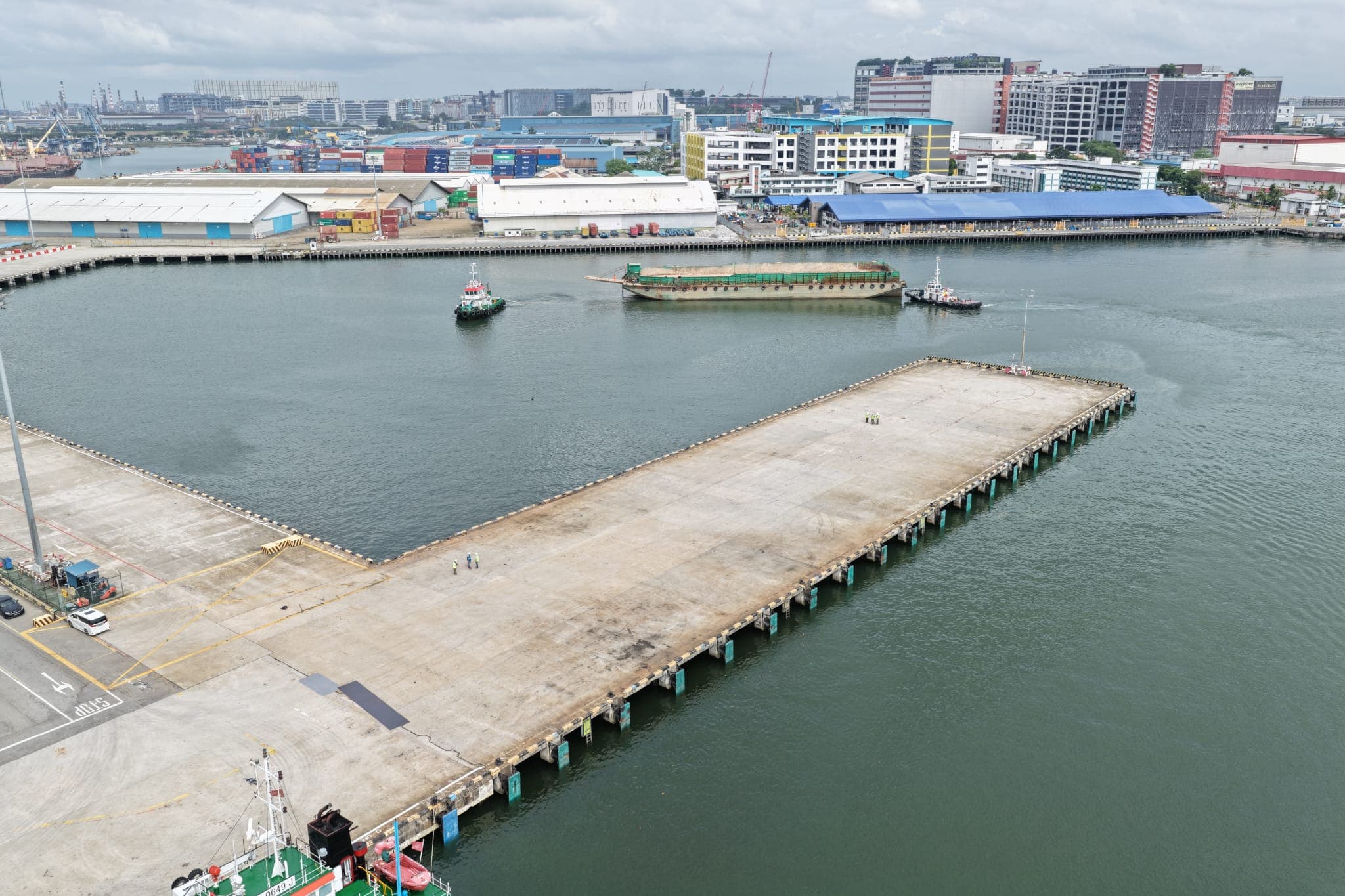 Panoramic view of Jurong Port Berth J1